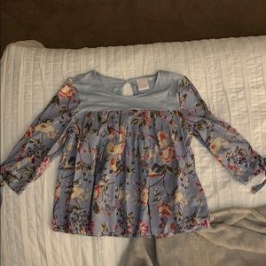 3/4 length peplum top